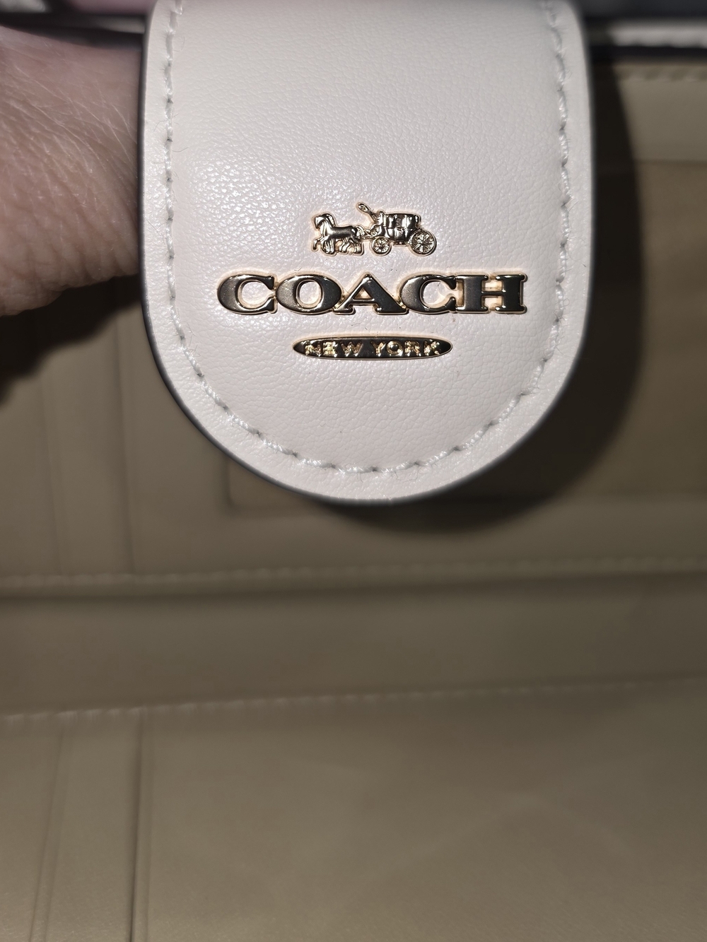 Coach White Strawberry Print Small Wallet - Picture 6 of 11